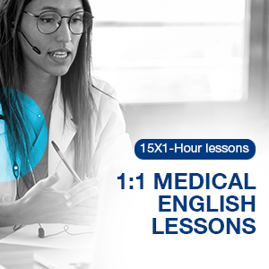 ONE-TO-ONE MEDICAL ENGLISH - 15X1-HOUR LESSONS