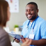clinical communication with nurse and patient