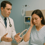 Doctor giving bad news