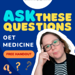 Ask these questions in OET Medicine