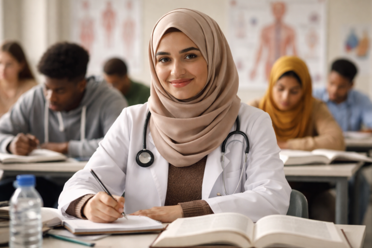 Refugee in classroom