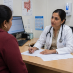 Doctor's consultation in a clinic