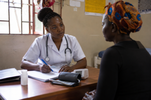 Healthcare consultation in a clinic
