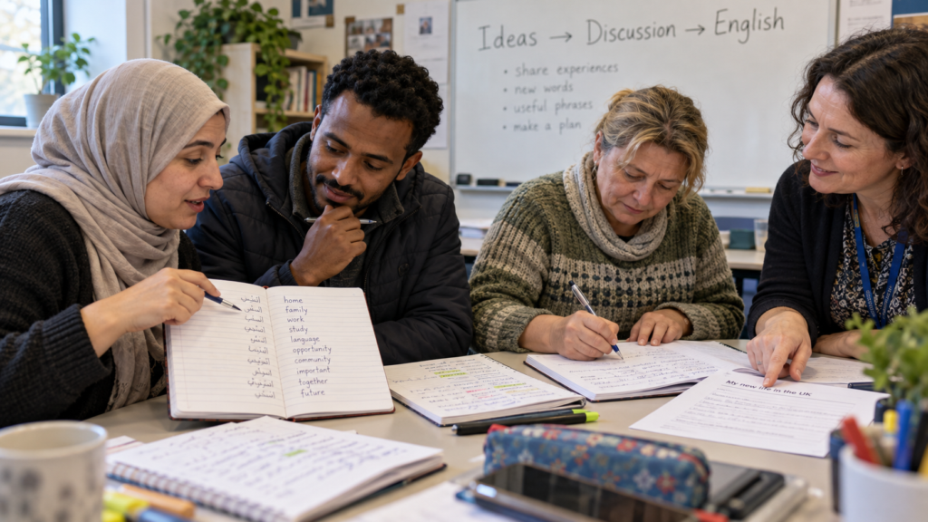 Bilingual Notes, Shared English Learning
