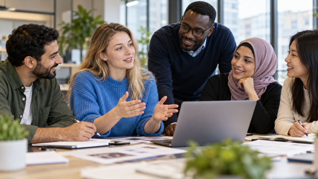 Inclusive workplace teamwork and opportunity